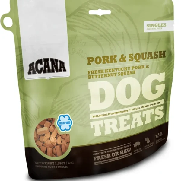 ACANA Singles Grain Free Limited Ingredient Diet Pork and Squash Formula Dog Treats - Pet Home | The Perfect Pet Supplies Shopping Experience