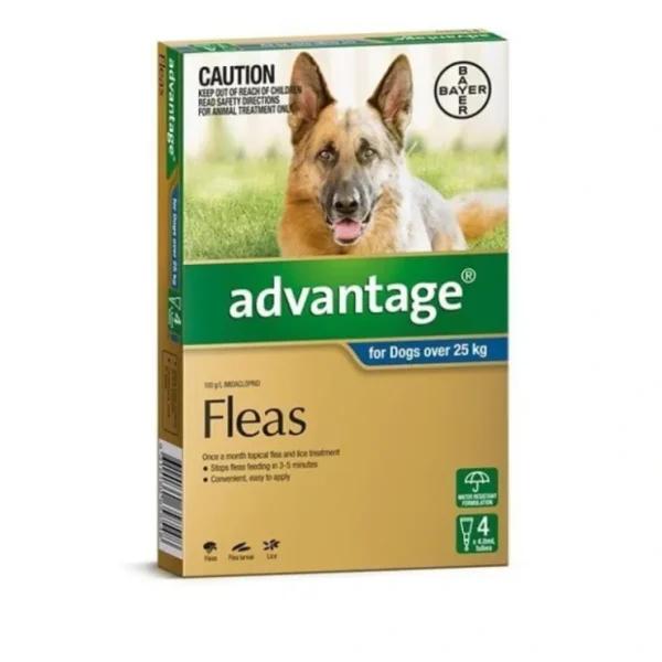 Advantage Blue 4pk Dogs over 25kg - Pet Home | The Perfect Pet Supplies Shopping Experience