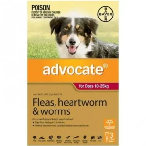 Advocate Dog Red (10-25kg) 3pk - Pet Home | The Perfect Pet Supplies Shopping Experience