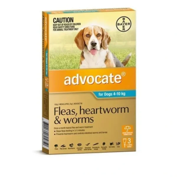 Advocate Medium Dog Aqua (4-10kg) 3pk - Pet Home | The Perfect Pet Supplies Shopping Experience