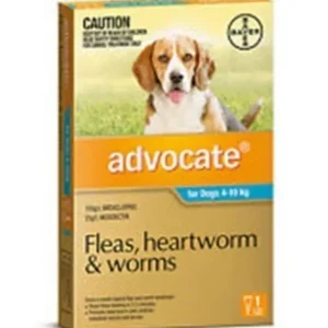 Advocate Medium Dog Aqua SINGLE DOSE Pack for dogs 4 -10kg - Pet Home | The Perfect Pet Supplies Shopping Experience