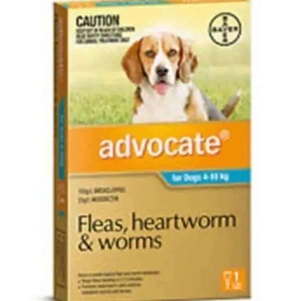 Advocate Medium Dog Aqua SINGLE DOSE Pack for dogs 4 -10kg - Pet Home | The Perfect Pet Supplies Shopping Experience