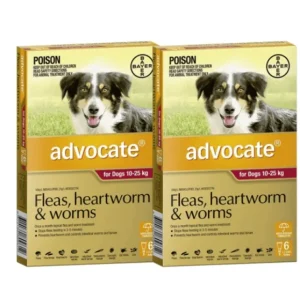 Advocate Red for Large Dogs 10-25kg 12pk ( 2 x 6pks) - Pet Home | The Perfect Pet Supplies Shopping Experience