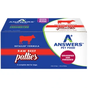 Answers Pet Food Detailed Beef Formula for Dogs - Patties (4 lb) - Pet Home | The Perfect Pet Supplies Shopping Experience
