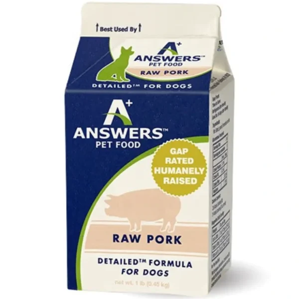 Answers Pet Food Detailed Pork Formula for Dogs - Carton - Pet Home | The Perfect Pet Supplies Shopping Experience