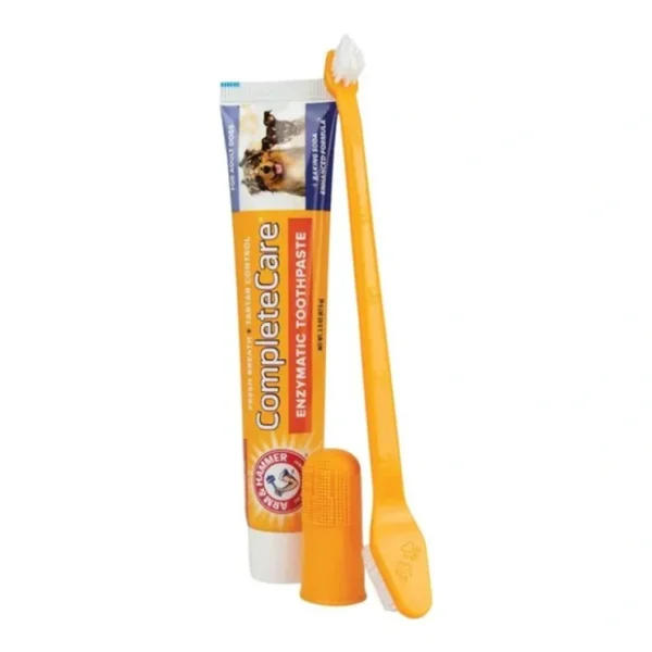 Arm & Hammer Complete Care Dental Kit For Dogs (Toothbrush, Finger Brush & 70Ml Toothpaste) - Pet Home | The Perfect Pet Supplies Shopping Experience