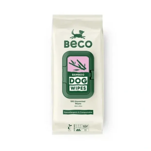 Beco Bamboo Wipes for Dogs 80pk - Unscented - Pet Home | The Perfect Pet Supplies Shopping Experience