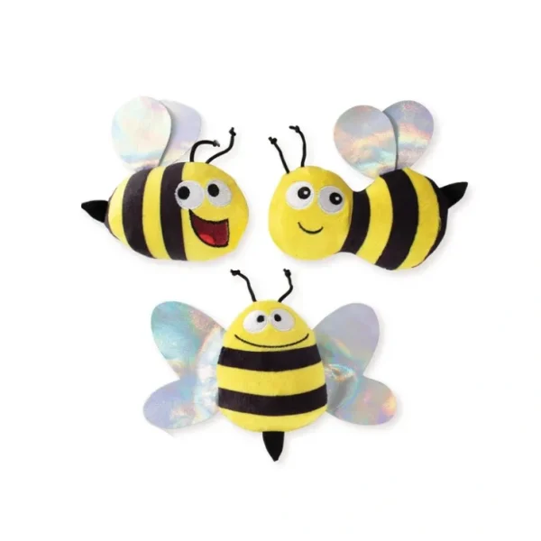 Bees - 3 Piece Small Dog Toy Set with Squeakers - Pet Home | The Perfect Pet Supplies Shopping Experience