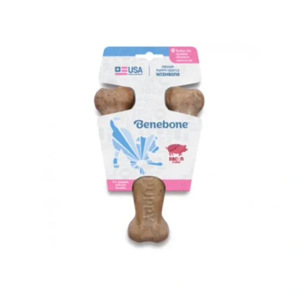 Benebone Small Puppy Wishbone Bacon Flavor - Pet Home | The Perfect Pet Supplies Shopping Experience