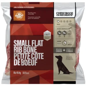 Big Country Raw, Flat Rib Bone - Small - 1 lb - Frozen Dog Food - Pet Home | The Perfect Pet Supplies Shopping Experience