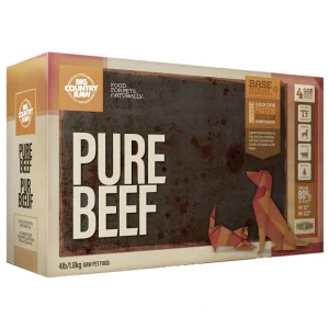 Big Country Raw, Pure Beef - 4 lb - Frozen Dog Food - Pet Home | The Perfect Pet Supplies Shopping Experience