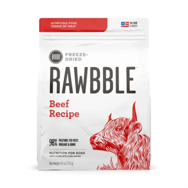 Bixbi - Rawbble Beef Freeze-Dried Dog Food - Pet Home | The Perfect Pet Supplies Shopping Experience