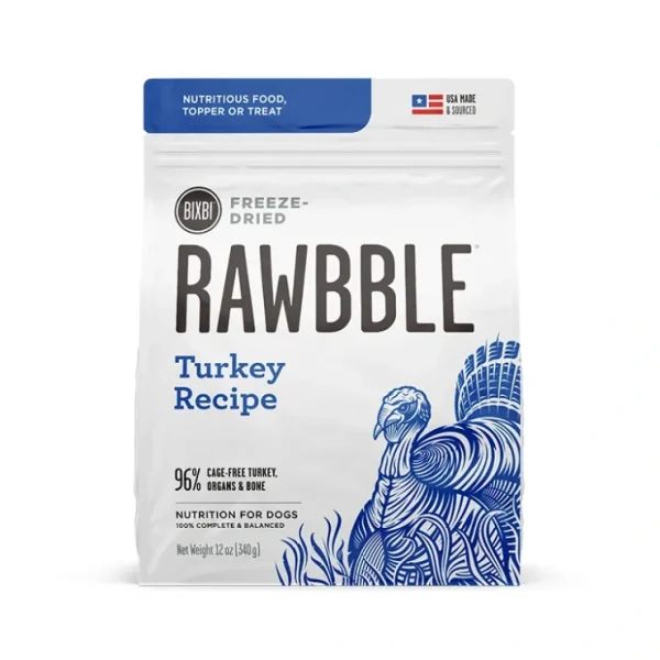 Bixbi - Rawbble Turkey Freeze-Dried Dog Food - Pet Home | The Perfect Pet Supplies Shopping Experience