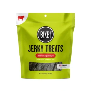 BIXBI Original Jerky Treats for Dogs Beef Lung Recipe (10 oz) - Pet Home | The Perfect Pet Supplies Shopping Experience