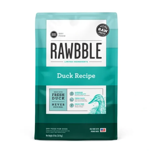 BIXBI Pet Rawbble Dry Food for Dogs Duck Recipe - Pet Home | The Perfect Pet Supplies Shopping Experience