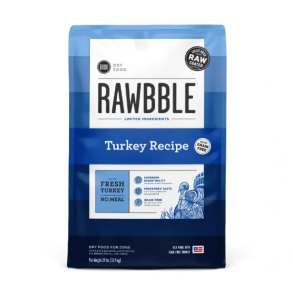 Bixbi Pet Rawbble Dry Food for Dogs Turkey Recipe (4LB) - Pet Home | The Perfect Pet Supplies Shopping Experience