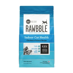Bixbi Rawbble Dry Food for Cats Indoor Health Chicken &Salmon Recipe (3 LB) - Pet Home | The Perfect Pet Supplies Shopping Experience
