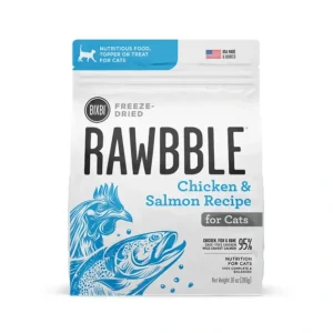 Bixbi Rawbble Freeze-Dried Food for Cats Chicken &Salmon Recipe - Pet Home | The Perfect Pet Supplies Shopping Experience