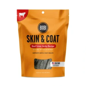 BIXBI Skin & Coat Jerky Treats for Dogs Beef Liver Recipe - Pet Home | The Perfect Pet Supplies Shopping Experience