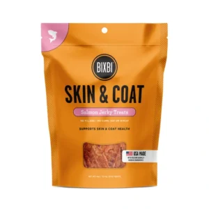 BIXBI Skin & Coat Jerky Treats for Dogs Salmon Recipe (4 oz) - Pet Home | The Perfect Pet Supplies Shopping Experience