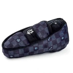 Black Checker Chewy Vuiton Loafer Squeaker Dog Toy - Pet Home | The Perfect Pet Supplies Shopping Experience