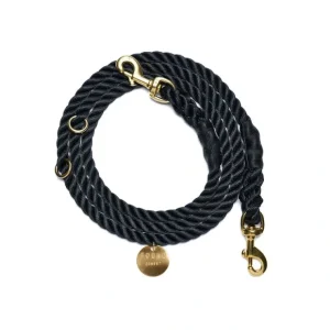 Black Rope Dog Leash Bolt Snaps, Adjustable - Pet Home | The Perfect Pet Supplies Shopping Experience