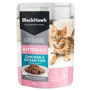 BlackHawk Kitten Chicken & Ocean Fish 85g x 12 - Pet Home | The Perfect Pet Supplies Shopping Experience