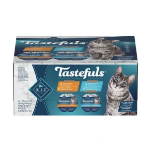 Blue Buffalo, Adult Feline - Tastefuls Spoonless - Chicken & Turkey Pate - 73 g - 12 pk - Wet Cat Fo - Pet Home | The Perfect Pet Supplies Shopping Experience