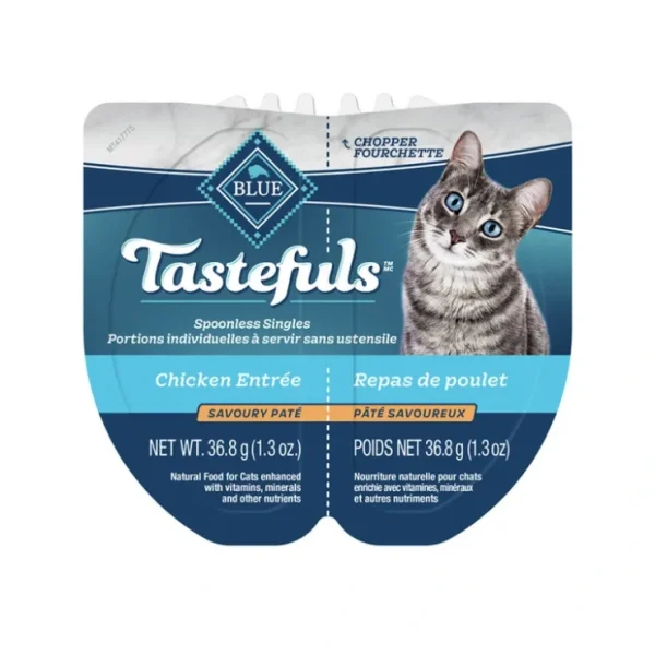 Blue Buffalo, Adult Feline - Tastefuls Spoonless - Chicken Pate - 73 g - Wet Cat Food - Pet Home | The Perfect Pet Supplies Shopping Experience