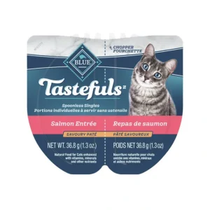 Blue Buffalo, Adult Feline - Tastefuls Spoonless - Salmon Pate - 73 g - Wet Cat Food - Pet Home | The Perfect Pet Supplies Shopping Experience