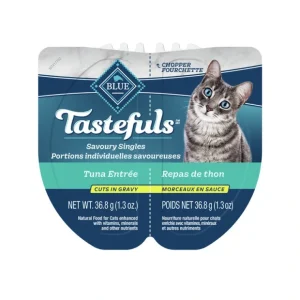 Blue Buffalo, Adult Feline - Tastefuls Spoonless - Tuna in Gravy - 73 g - Wet Cat Food - Pet Home | The Perfect Pet Supplies Shopping Experience