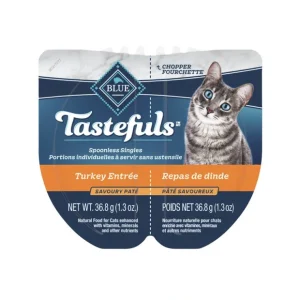Blue Buffalo, Adult Feline - Tastefuls Spoonless - Turkey Pate - 73 g - Wet Cat Food - Pet Home | The Perfect Pet Supplies Shopping Experience