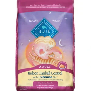 Blue Buffalo Adult Indoor Hairball Control Chicken &Brown Rice Recipe Dry Cat Food - Pet Home | The Perfect Pet Supplies Shopping Experience