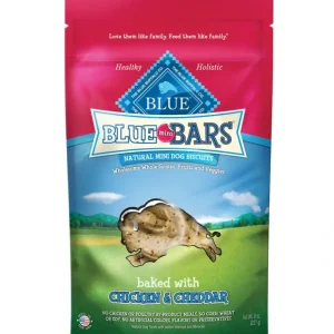 Blue Buffalo Blue Mini Bars - Chicken &Cheddar Biscuits (8-oz) - Pet Home | The Perfect Pet Supplies Shopping Experience