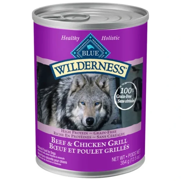 Blue Buffalo, Can, Adult - Wilderness - Beef & Chicken - 354 g - Wet Dog Food - Pet Home | The Perfect Pet Supplies Shopping Experience