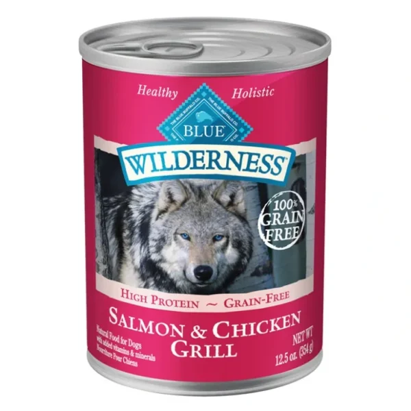 Blue Buffalo, Canned Dog Food, Wilderness, Salmon & Chicken Grill - 354 g - Wet Dog Food - Pet Home | The Perfect Pet Supplies Shopping Experience