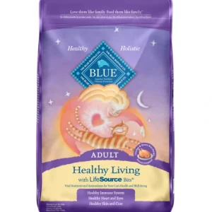 Blue Buffalo Healthy Living Adult Chicken and Brown Rice Recipe Dry Cat Food - Pet Home | The Perfect Pet Supplies Shopping Experience