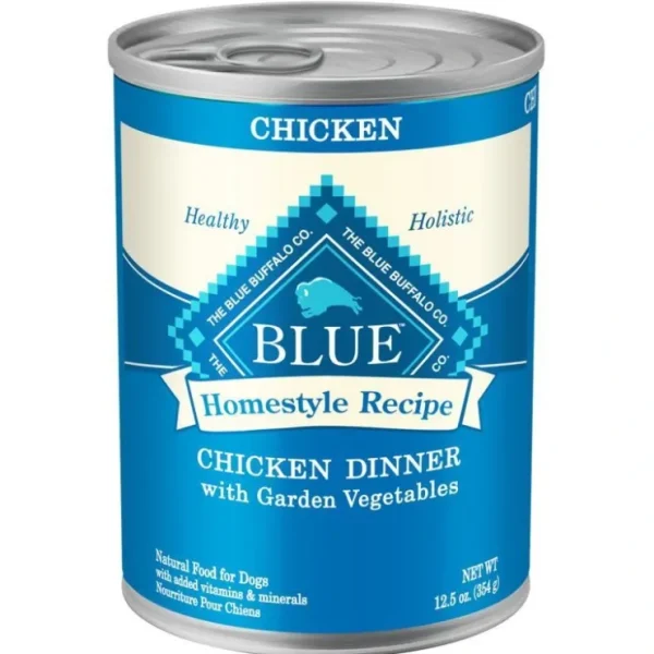 Blue Buffalo Homestyle Recipe Chicken Dinner with Garden Vegetables &Brown Rice Canned Dog Food - Pet Home | The Perfect Pet Supplies Shopping Experience