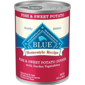 Blue Buffalo Homestyle Recipe Fish &Sweet Potato Dinner with Garden Vegetables Canned Dog Food - Pet Home | The Perfect Pet Supplies Shopping Experience