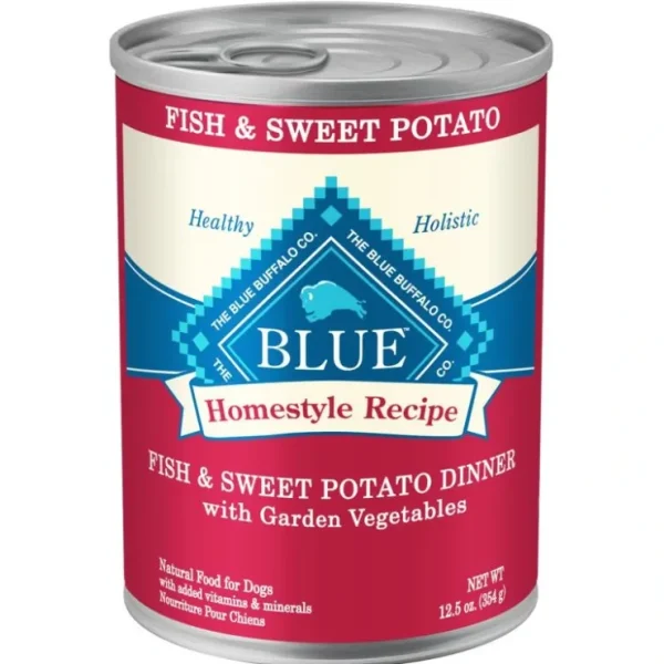 Blue Buffalo Homestyle Recipe Fish &Sweet Potato Dinner with Garden Vegetables Canned Dog Food - Pet Home | The Perfect Pet Supplies Shopping Experience
