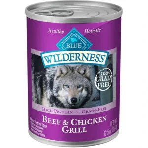 Blue Buffalo Wilderness Grain Free Beef & Chicken Canned Dog Food - Pet Home | The Perfect Pet Supplies Shopping Experience