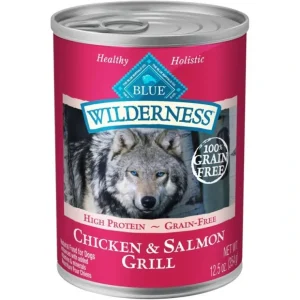 Blue Buffalo Wilderness Grain Free Salmon & Chicken Grill Canned Dog Food - Pet Home | The Perfect Pet Supplies Shopping Experience