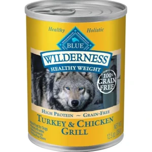 Blue Buffalo Wilderness Healthy Weight Grain Free Turkey & Chicken Grill Adult Canned Dog Food - Pet Home | The Perfect Pet Supplies Shopping Experience