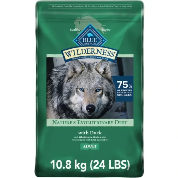 Blue Buffalo, Wilderness with More Meat & Wholesome Grains Adult Dog - Duck - Pet Home | The Perfect Pet Supplies Shopping Experience