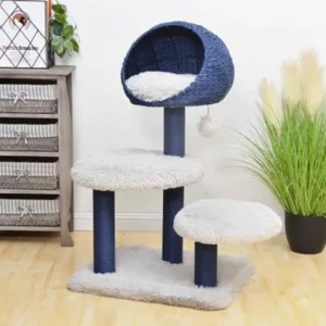 Blue Galaxy Natural Aesthetic, Handwoven, Eco-Friendly Medium Cat Tree - Pet Home | The Perfect Pet Supplies Shopping Experience