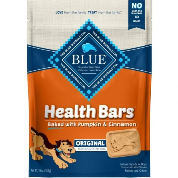Blue Health Bars Baked With Pumpkin & Cinnamon Dog Treats - Pet Home | The Perfect Pet Supplies Shopping Experience