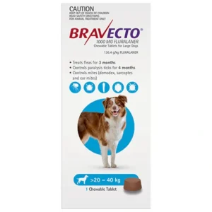 Bravecto for Large Dogs 20 - 40kg Single Chew - Pet Home | The Perfect Pet Supplies Shopping Experience