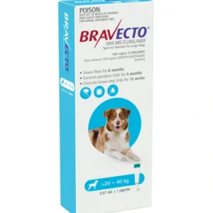 Bravecto Large Dogs 20 - 40kg Single dose SPOT ON for flea and Tick control - Pet Home | The Perfect Pet Supplies Shopping Experience