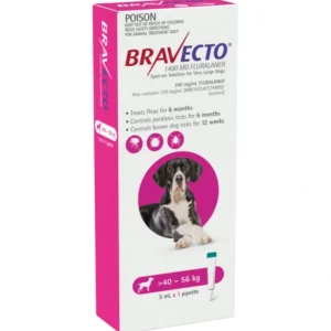 Bravecto SPOT ON for Extra Large Dogs 40 - 56kg Single dose flea and Tick control - Pet Home | The Perfect Pet Supplies Shopping Experience