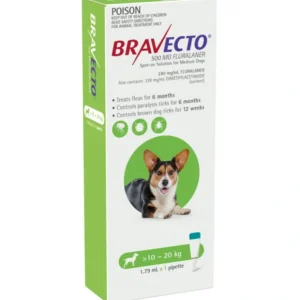 Bravecto SPOT ON for Medium Dogs 10-20kg Single dose flea and Tick control - Pet Home | The Perfect Pet Supplies Shopping Experience